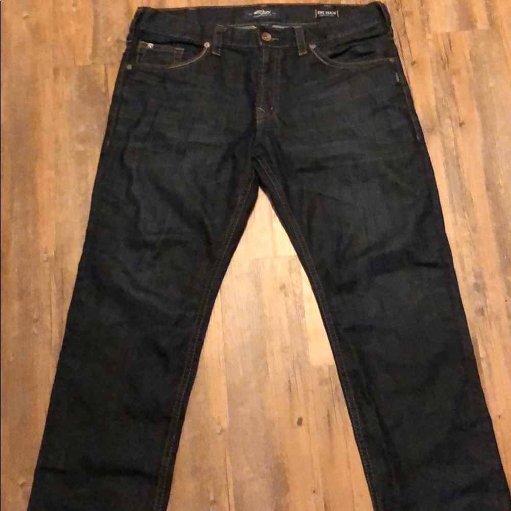 Silver Jeans Eddie 38x32 Dark Blue Relaxed